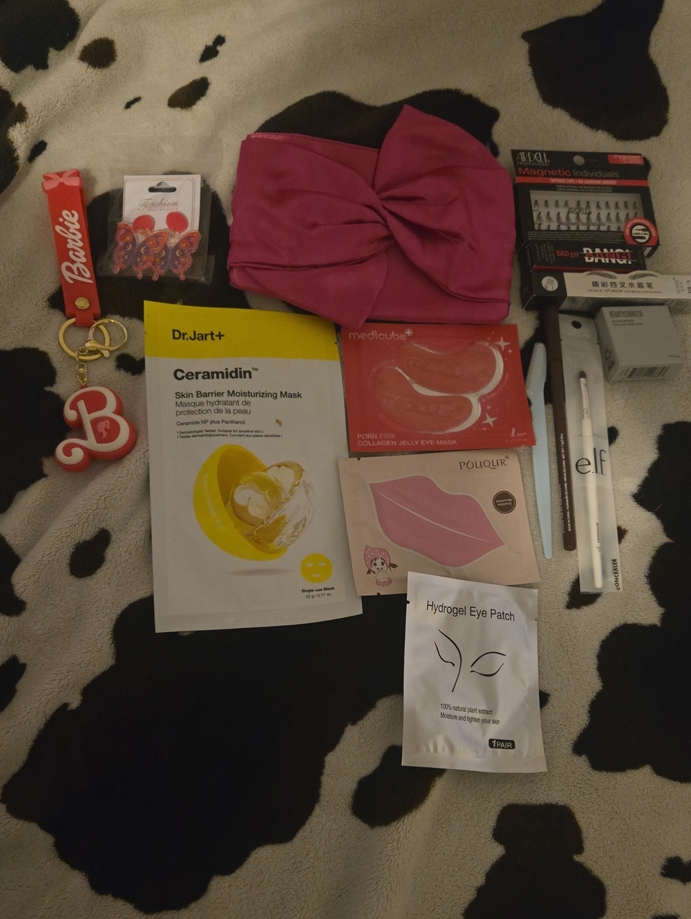 Hot Pink Satin Bow Bag Bundle